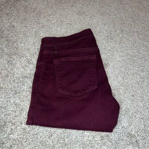 Maroon Skinny Jeans